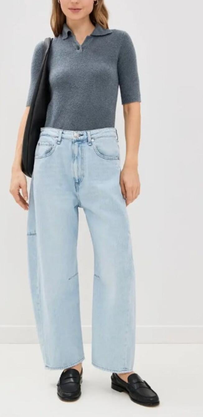 Rag & Bone Charlie High Rise Barrel Jeans 25